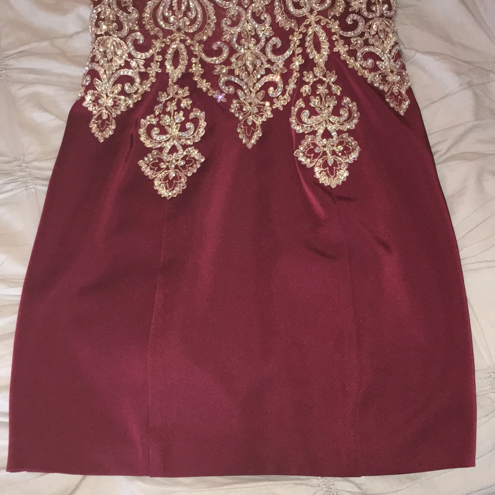 Jovani Halter Bejeweled Dress - Picture 4 of 6